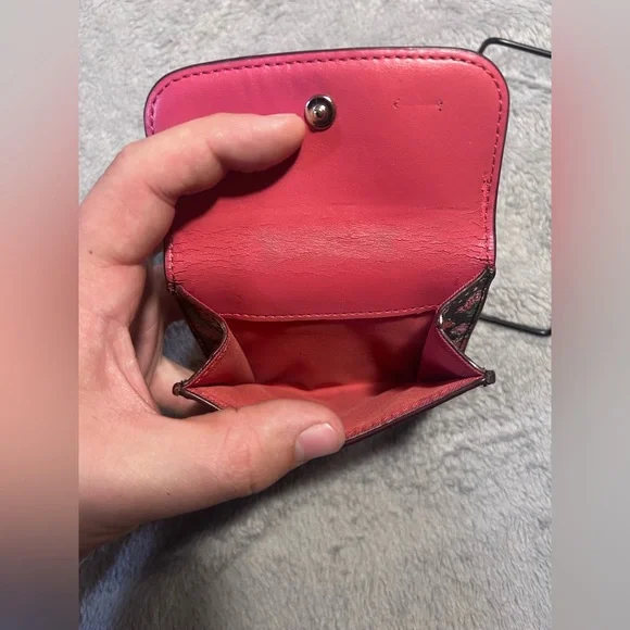 Coach Sierra Posey Cluster Floral Trifold Snap Wallet - Picture 11 of 14